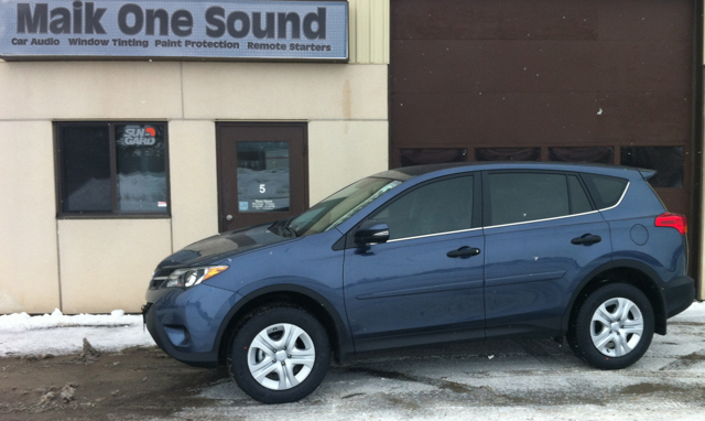Toyota Rav4 2013 with professional window tint in North Bay